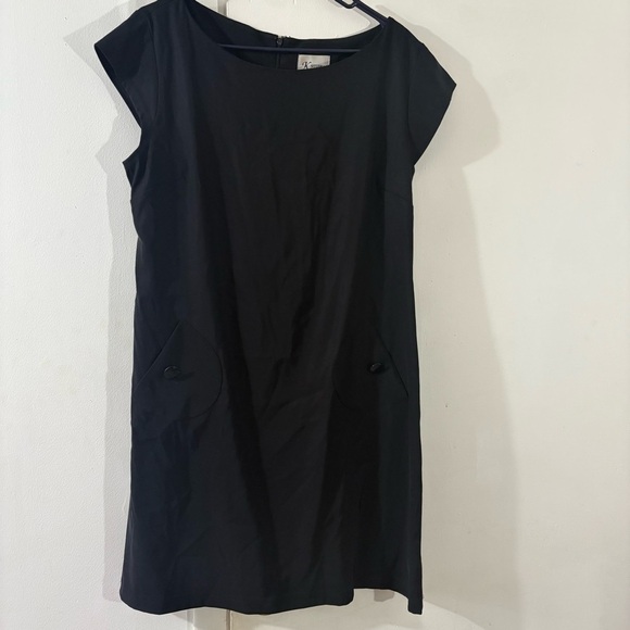 K Studio Dresses & Skirts - K Studio Black Dress Pockets LBD Cap Sleeves Career Party Work Women's Sz 14